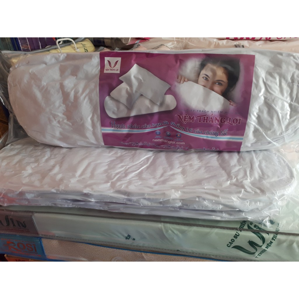 - Gối Ôm Cao Su Non Mềm  Thắng Lợi 35 x 100cm