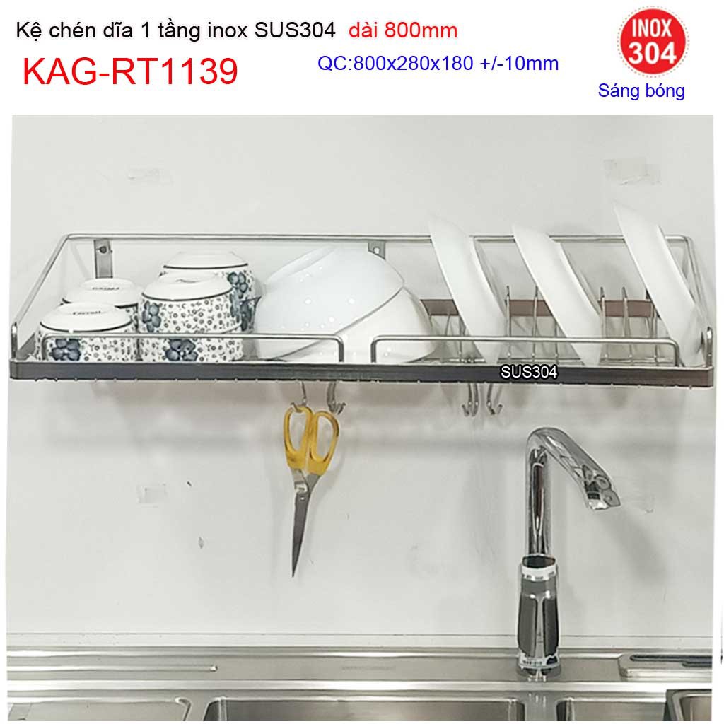 KỆ ĐỰNG CHÉN BÁT INOX KAG-RT1139