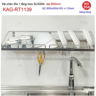 KỆ ĐỰNG CHÉN BÁT INOX KAG-RT1139