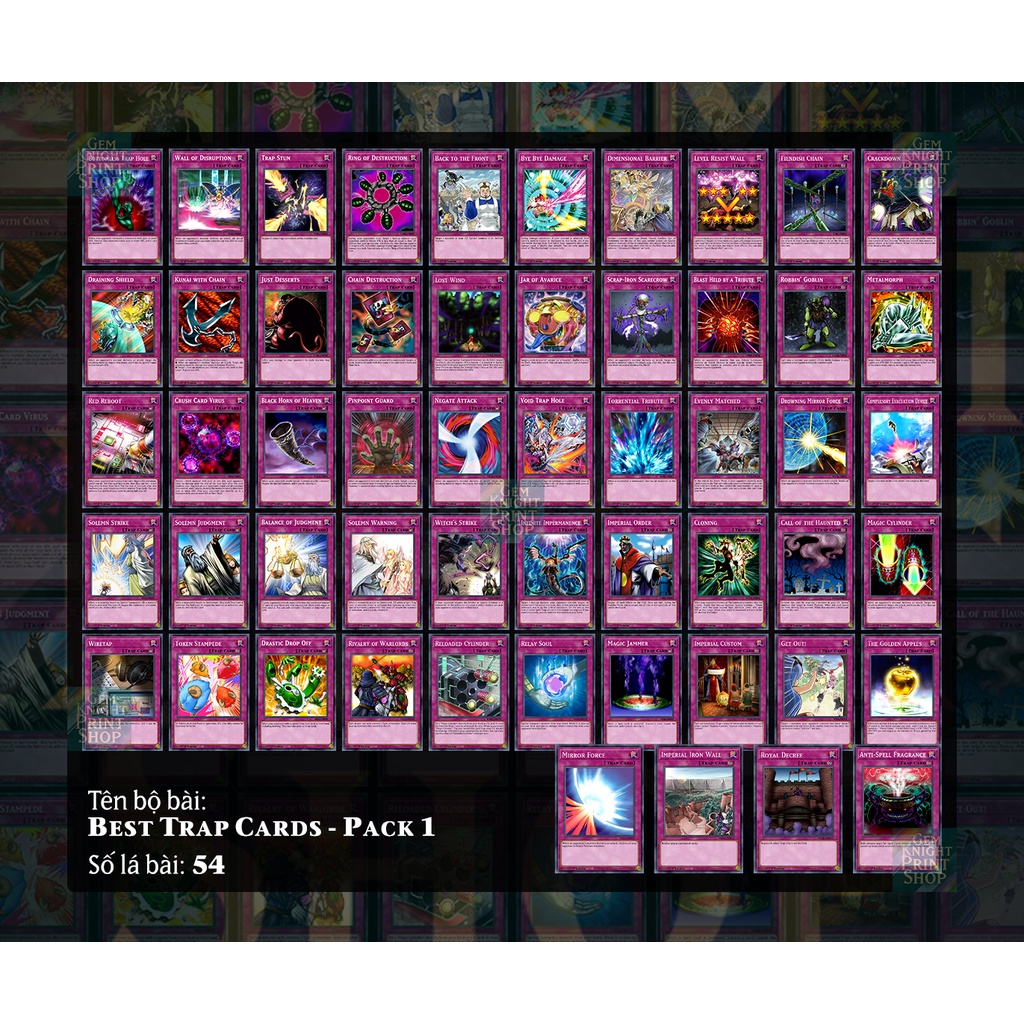 Bộ bài Yugioh - Best Trap Cards - Pack 1
