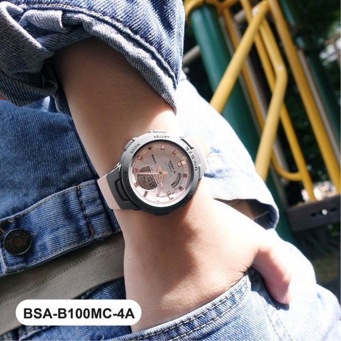 Đồng Hồ Nữ Casio Dây Nhựa BABYG BSA-B100MC-4ADR Chính Hãng