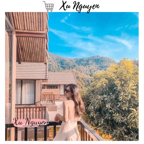 Váy Hai Dây Chéo Lưng Sexy Quyến Rũ ♥️ Maxi Có đệm Ngực ♥️ Đầm đi Biển