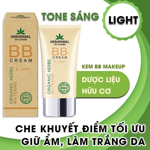 Kem BB Makeup Thảo Dược Hữu Cơ Light Herherbal 40g