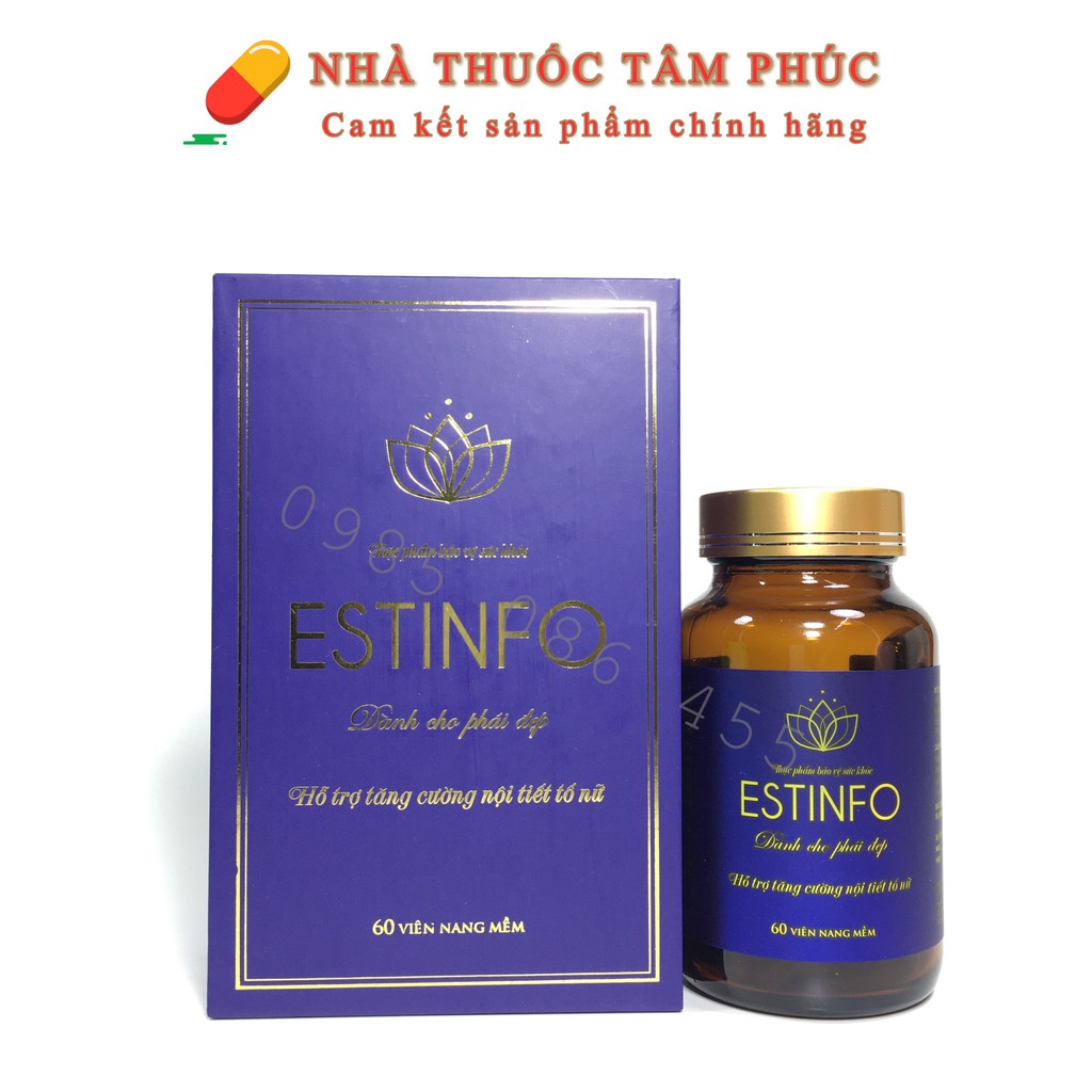 VIÊN UỐNG NỘI TIẾT ESTINFO - hỗ trợ tăng cường nội tiết tố nữ