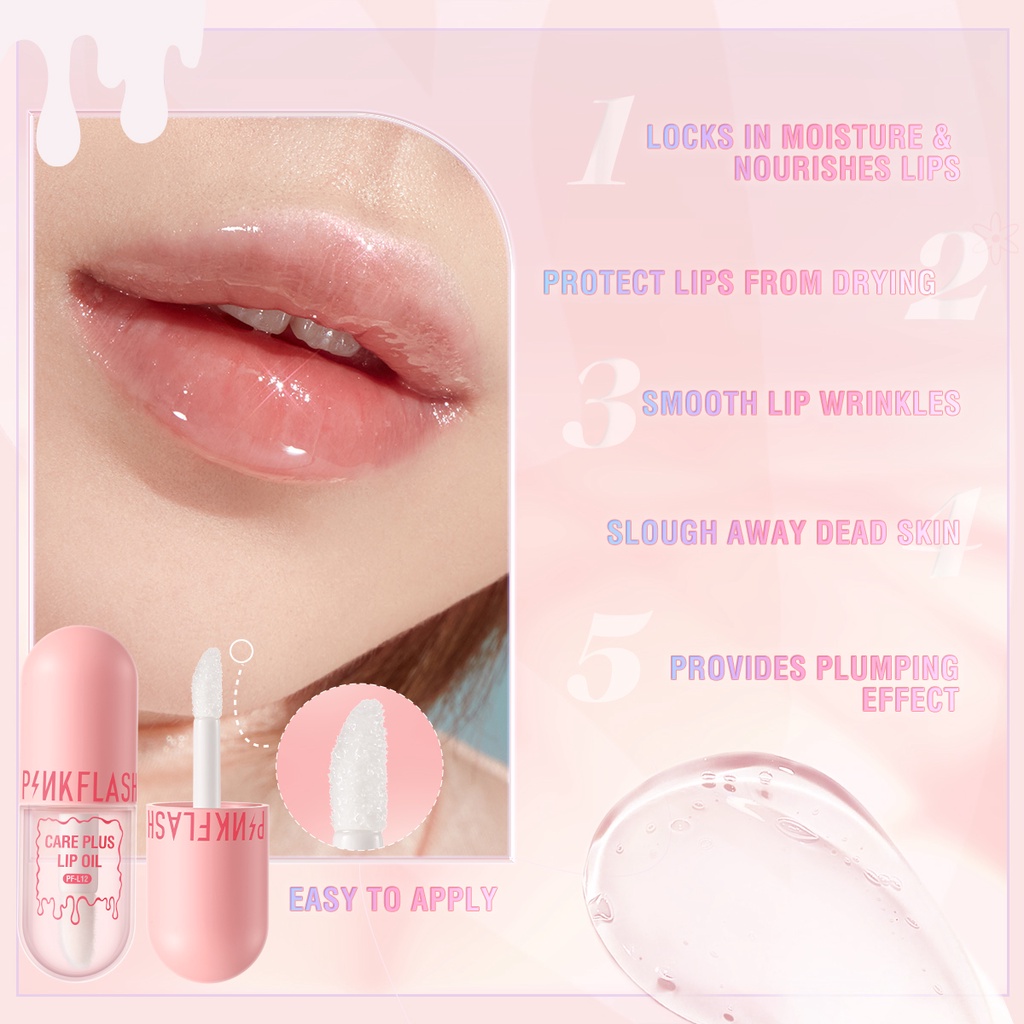 Son dưỡng PINKFLASH thành phần lành mạnh dưỡng ẩm làm mềm môi