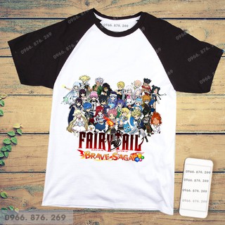 Áo thun cộc tay fairy tail theo yêu cầu cực chất