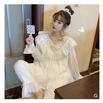 (Sẵn bộ) Váy/Bộ đồ ngủ công chúa phong cách ngọt ngào, dễ thương (kèm ảnh thật)