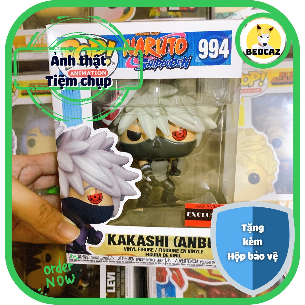 [Full Box Tặng Hộp Bảo Vệ] Mô hình Funko nội địa Trung chibi Kakashi phiên bản đặc biệt Anbu No.994 Naruto Beocaz