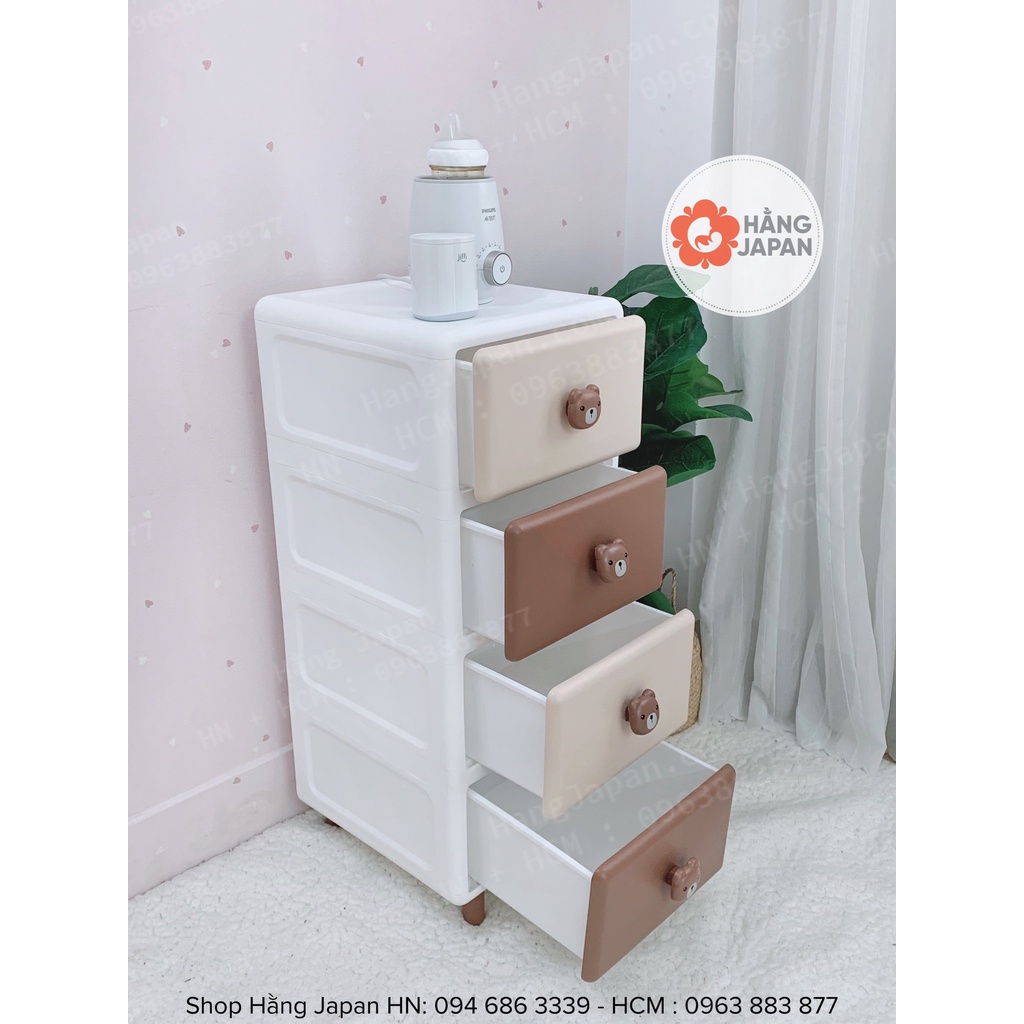 Tủ nhựa đa năng Gấu Thỏ Holla Cao Cấp