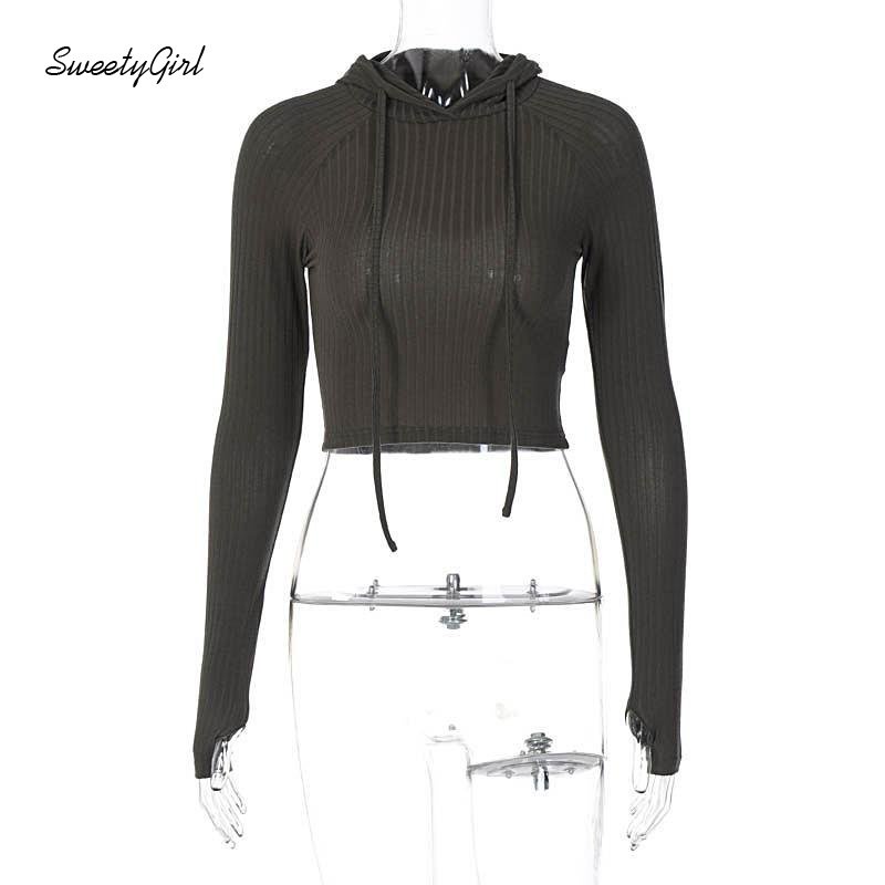 Áo Croptop Dệt Kim Tay Dài Màu Trơn Dáng Ôm Thời Trang 2022 Cho Nữ