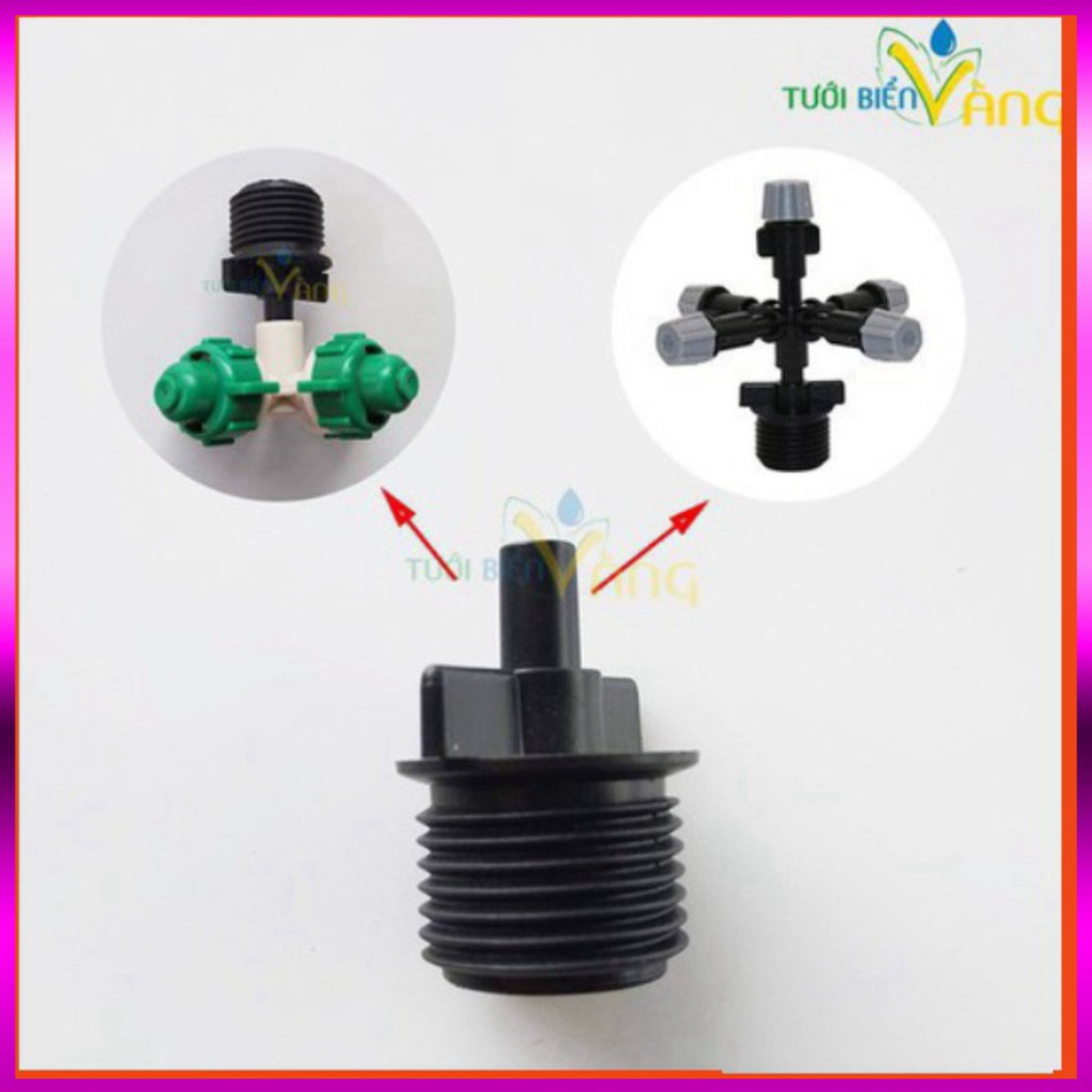 [GIÁ TỐT]  10 Chuyển ren 21 cắm thẳng đầu béc tưới cây