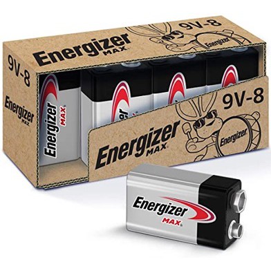 PIN 9V ENERGIZER MAX ALKALINE  9 Volts Chính Hãng - Vỉ 1 viên - Nhập khẩu chính hãng Malaysia