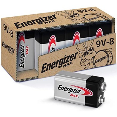 PIN 9V ENERGIZER MAX ALKALINE (PIN Kiềm) 9 Volts Chính Hãng - Vỉ 1 viên - Nhập khẩu chính hãng Malaysia