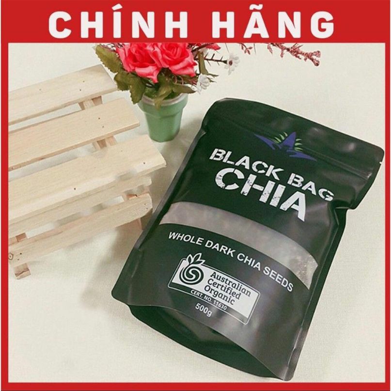 【Chính hãng- mua 2 tặng yến mạch】 Gói Hạt Chia Đen - Chia Black Bag Úc Hàng Chuẩn 100%(tặng yến mạch 200gr)