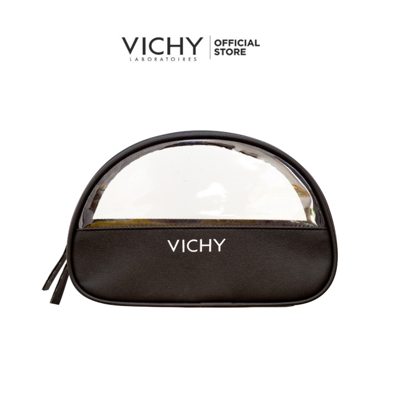 [HB GIFT – Quà tặng không bán] Túi Vichy đen trong suốt: