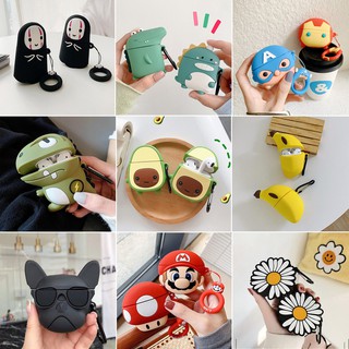 Case Airpods Vỏ Bao Silicon Airpods 1,2 Đựng Tai Nghe , Ốp bảo vệ Hình Thú Nhiều Mẫu Dễ Thương Chất Liệu