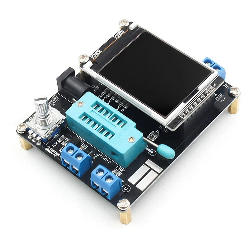 LCD GM328A Máy đo bóng bán dẫn Diode Điện dung Điện áp Máy đo tần số PWM Máy phát tín hiệu sóng vuông PWM Máy hàn SMT