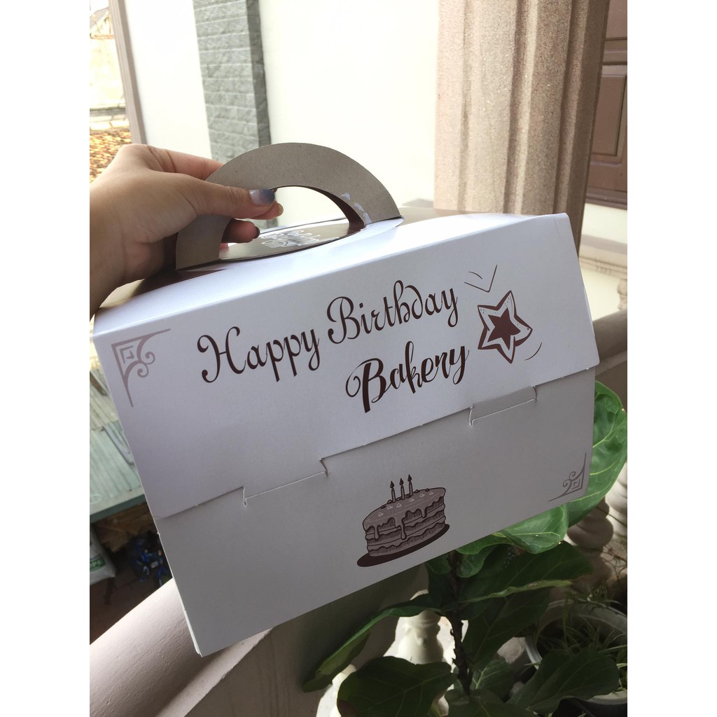 Hộp giấy đựng bánh sinh nhật cho đế 24cm (kích thước 24cm cao 16.5cm) (không kèm đế) | BigBuy360 - bigbuy360.vn