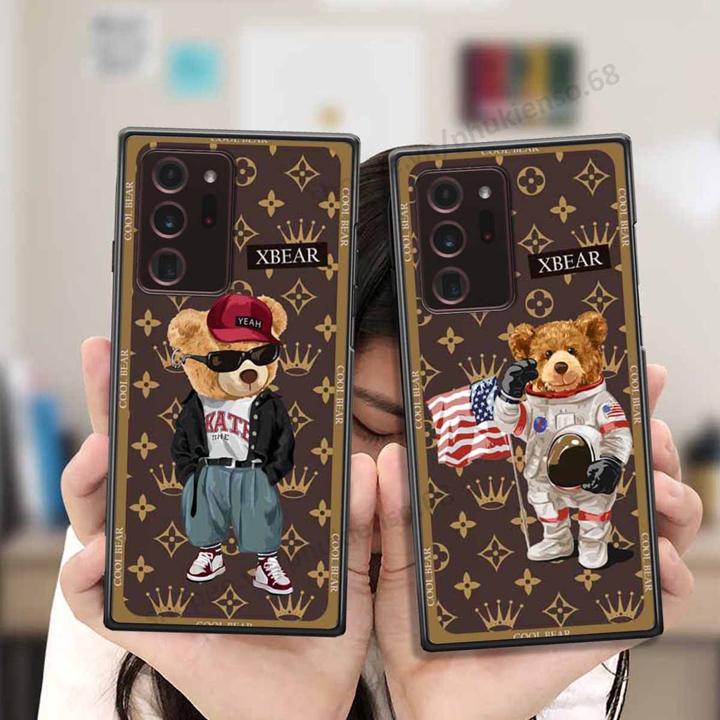 Ốp lưng điện thoại Samsung Note 20 Plus / Note 20 Ultra / Note 20+ in hình gấu bear, kaws, doremon thời trang, cao cấp