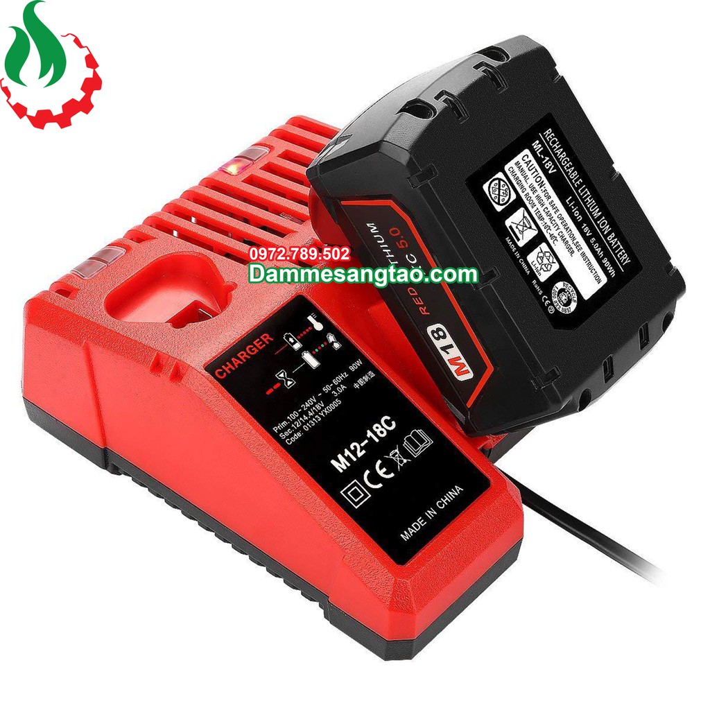 DMST Sạc pin Milwaukee 12V-18V nhận mạch zin