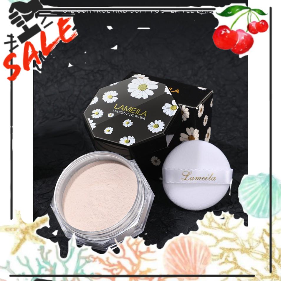 ☘️ Phấn bột phủ trang điểm Hoa Cúc Trắng Lameila nội địa chính hãng độ phủ tốt mịn da