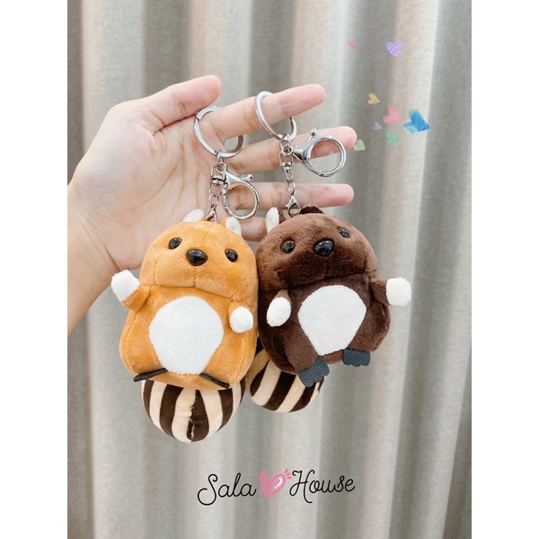 Móc khoá gấu bông con sóc 🦫