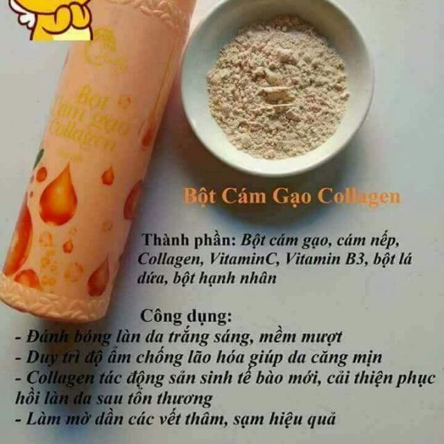 Bột cám gạo collagen