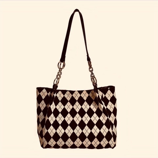 Túi Công Sở Họa Tiết Trám Cao Cấp Đựng A4, Đi Học, Đi Làm, Đi Chơi Thời Trang Superbag 356