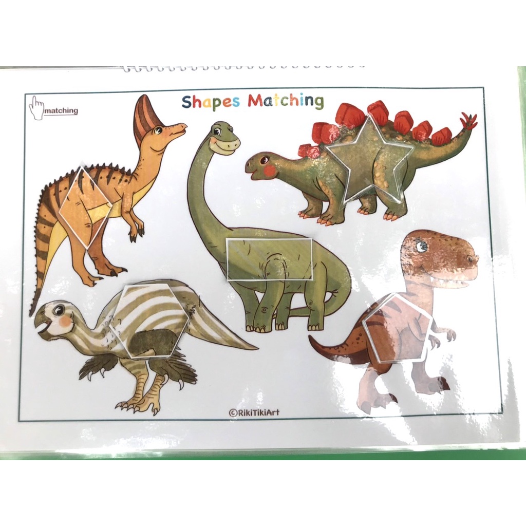 Bộ đồ chơi học liệu bóc dán Dinosaul busy Book