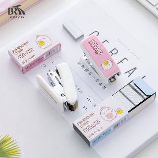 Bộ Kẹp Bấm Ghim MINI A656 Họa Tiết Hoạt Hình Dễ Thương Sáng Tạo Cho Học Sinh / Văn Phòng