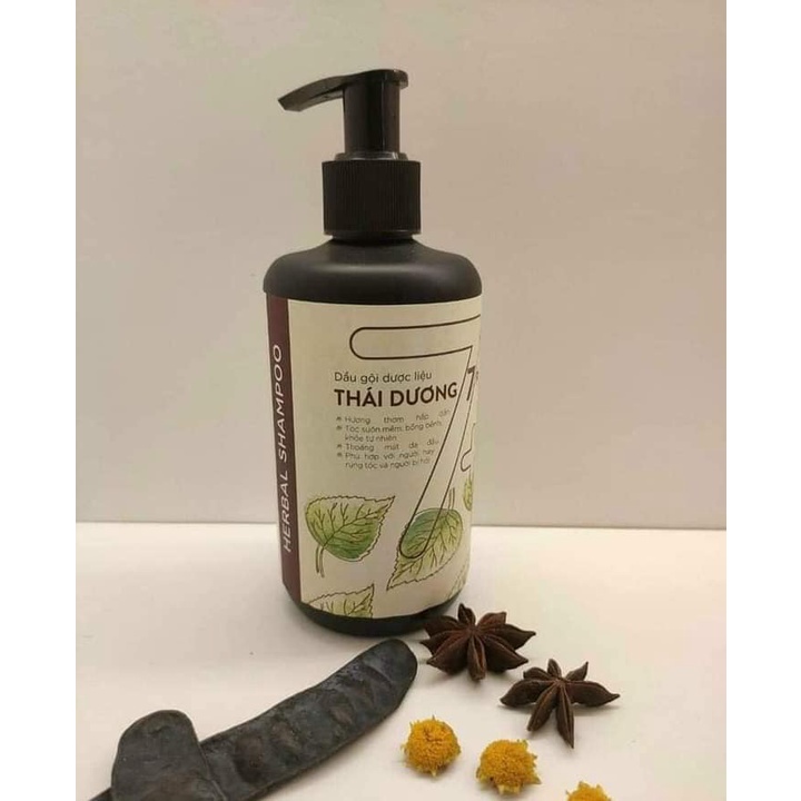 Dầu gội dược liệu Thái Dương 7 plus 480ml - Sao Thái Dương
