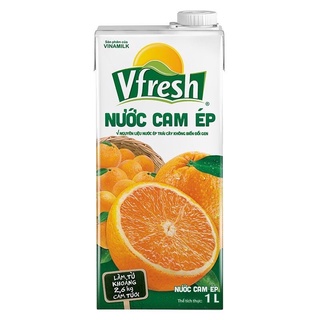 NƯỚC ÉP VFRESH - Cam/Đào/Cà chua/Ổi/Táo - HỘP 1L