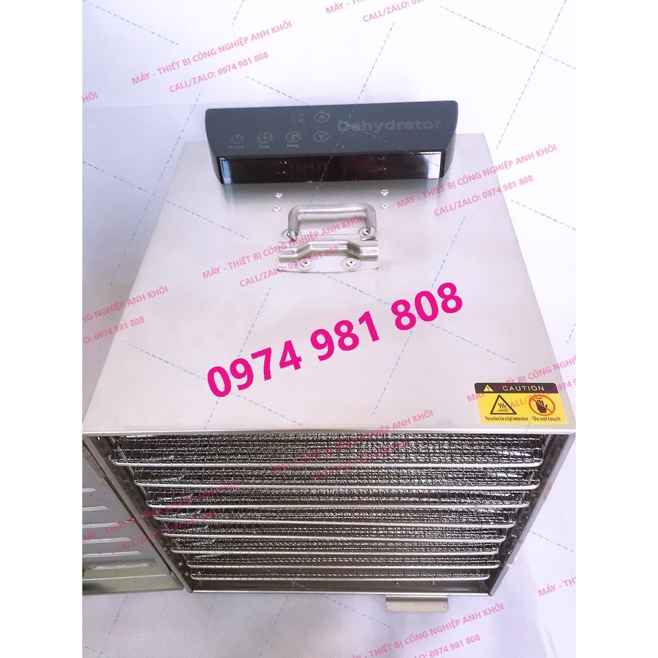 Máy sấy hoa quả, thực phẩm 10 tầng