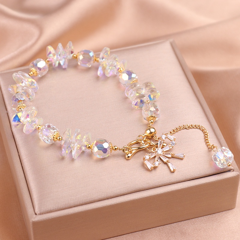 [Hàng Mới Về] Vòng Tay Trong Suốt Thắt Nơ Kiểu Cách Thời Trang Mùa Hè Cho Nữ