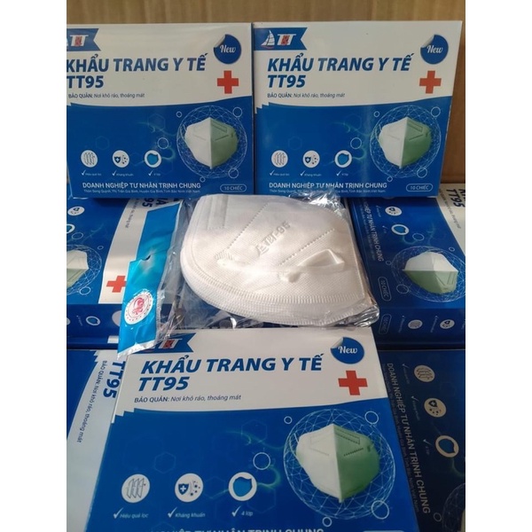 [HỘP 10 CÁI] KHẨU TRANG N95 - THƯƠNG HIỆU T&amp;T - CÔNG TY TRỊNH CHUNG TIÊU CHUẨN QUỐC TẾ