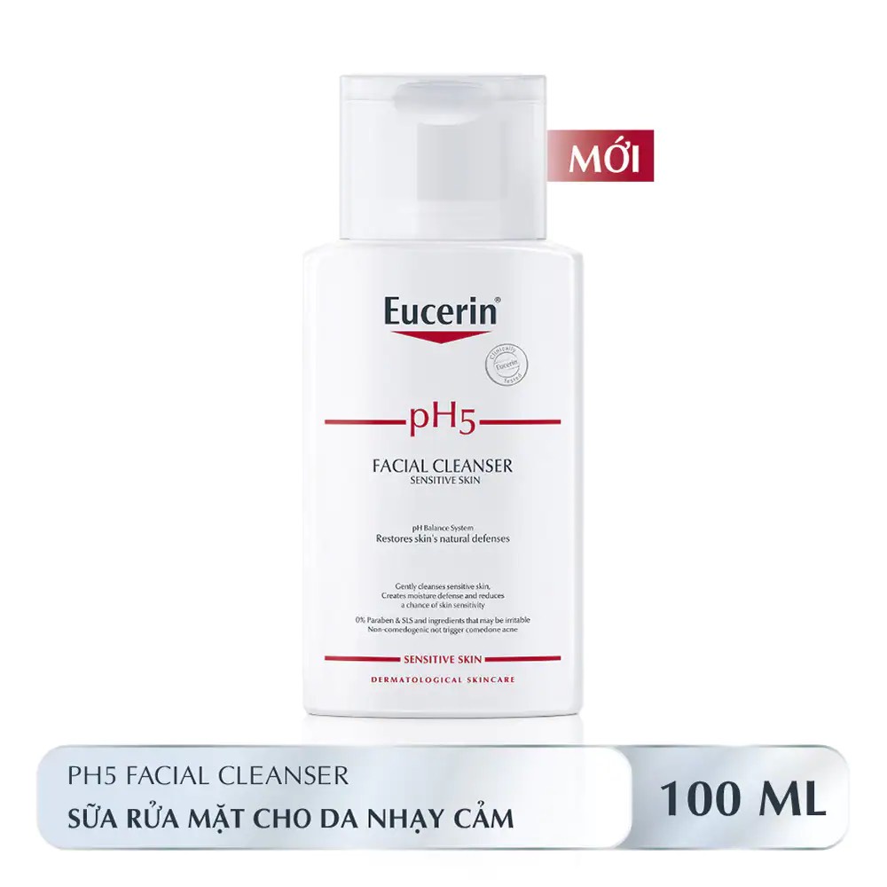 Eucerin - Sữa Rửa Mặt cho da nhạy cảm Eucerin PH5 Facial Cleanser Sensitive Skin