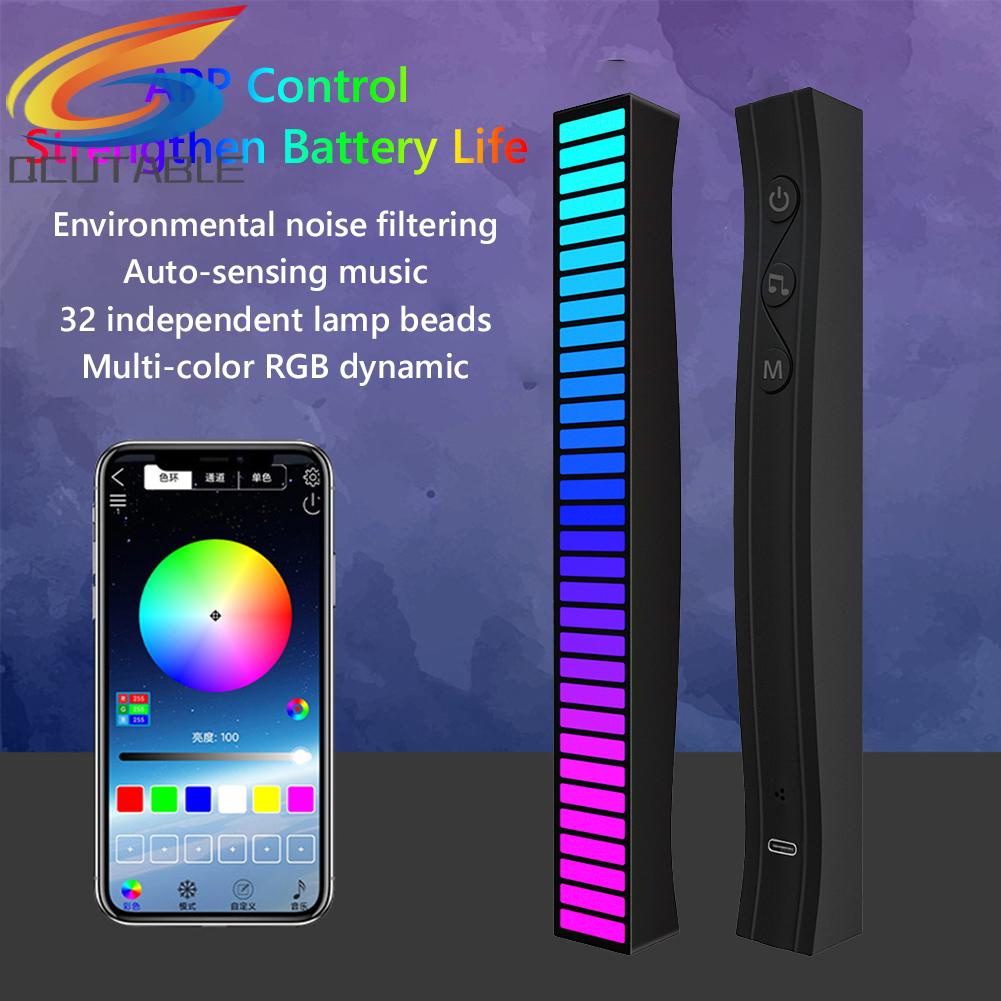 Đèn Led RGB Điều Khiển Bằng Giọng Nói Có Thể Sạc Lại Bằng Ứng Dụng Giọng Nói