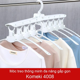 MÓC TREO QUẦN ÁO ĐA NĂNG THÔNG MINH GẬP GỌN KOMEKI 4008 HÀNG NHẬT