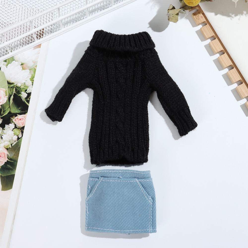 1 Bộ Áo Sweater Dệt Kim Thủ Công Mini Dùng Làm Quà Tặng Cho Búp Bê