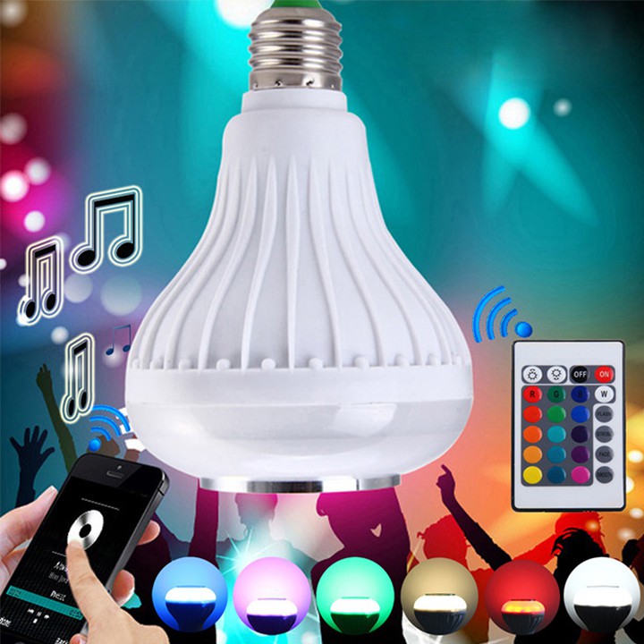 Bóng Đèn LED Thông Minh phát nhạc điều khiển bằng bluetooth