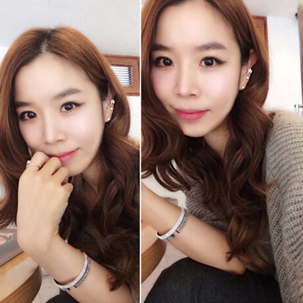 Một chiếc khuyên gắn vành tai hình xoắn thời trang cho nữ