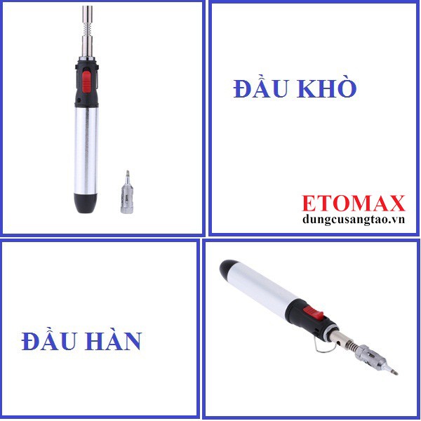 Bút khò gas mini, hàn thiếc – loại vỏ thép