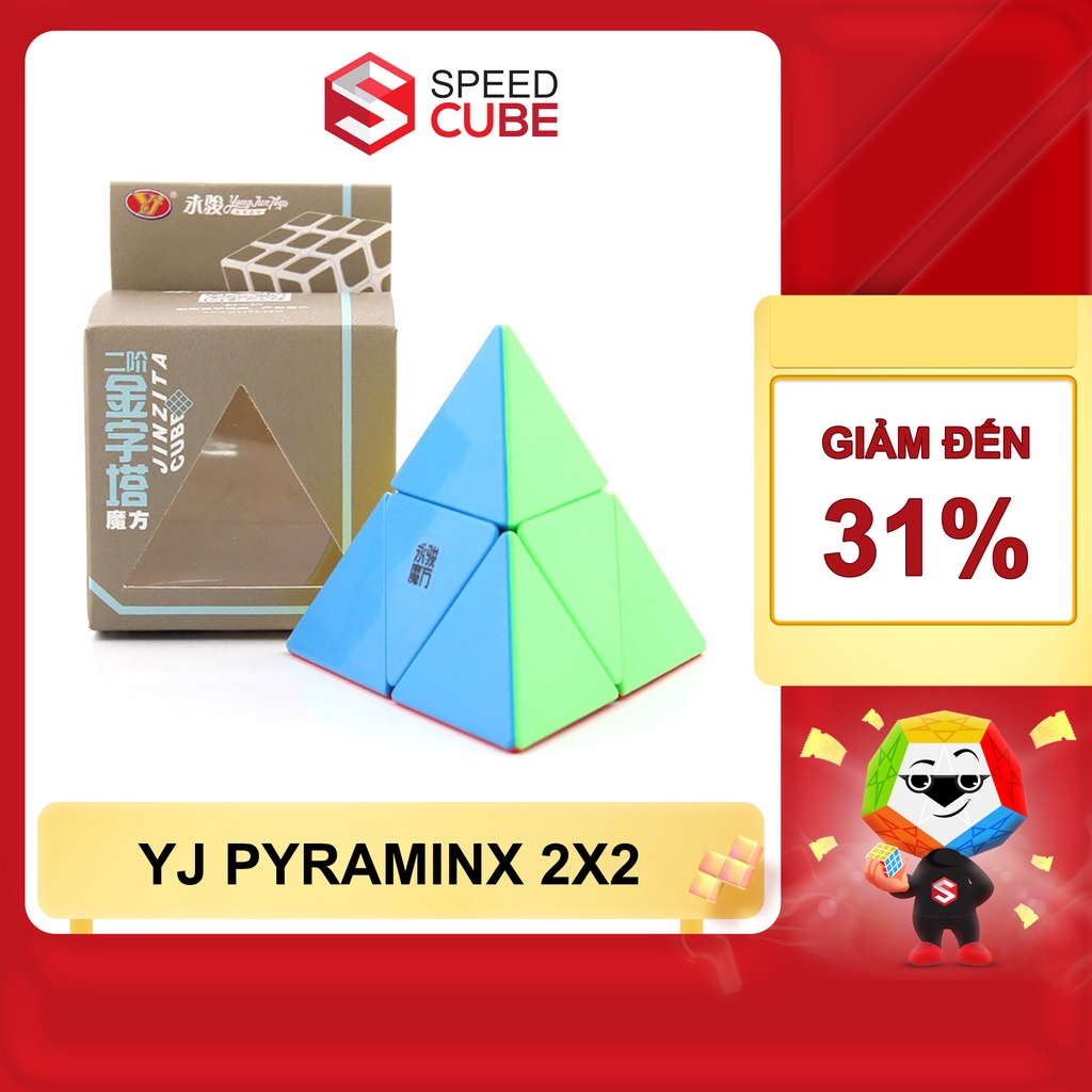 Rubik Biến Thể YJ Pyramix 2x2 JINZITA Stickerless - Shop Speed Cube