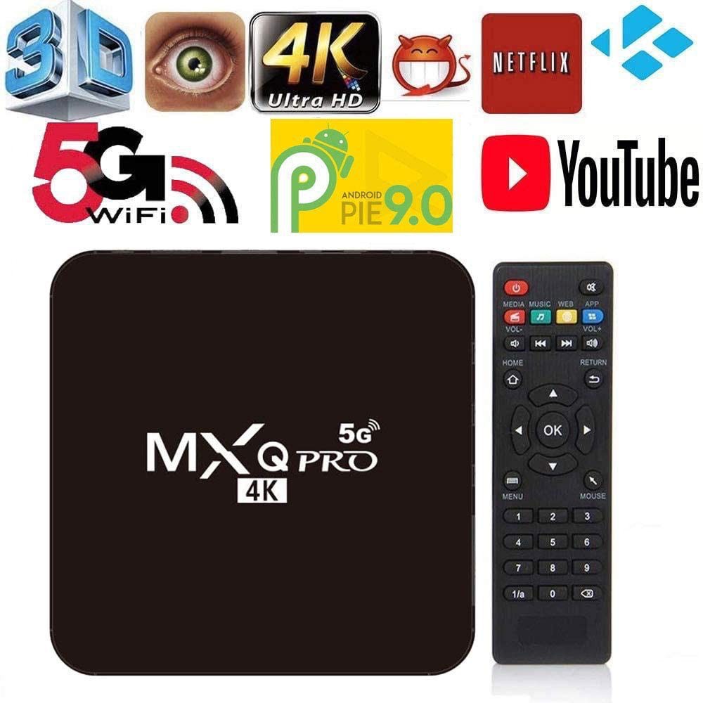 Androi TV Box MXQ PRO 2022, Bản 16G-256GB, Wifi 5G, Tiếng Việt Android 11. Sẵn kênh youtube, Netfix,...