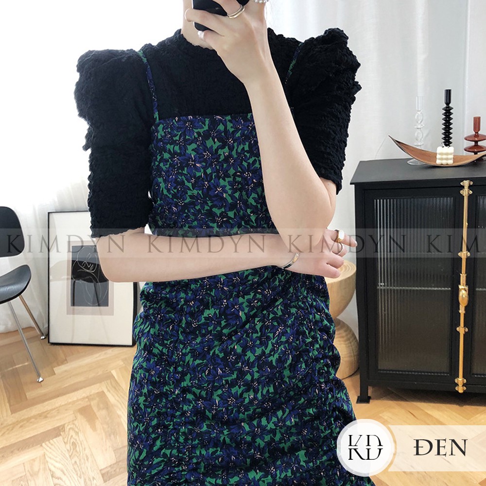 Áo vintage nữ áo kiểu ôm tay lỡ KIMDYN [KDA03]