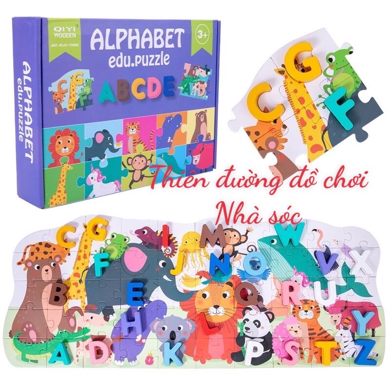 Tranh ghép hình Alphabet  giáo dục sớm tăng tư duy