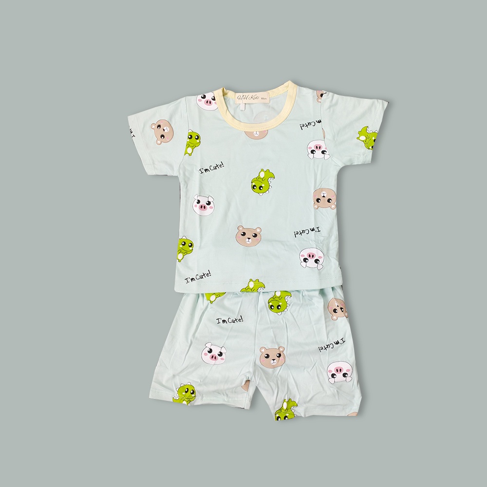 Bộ cộc tay mùa hè cho bé trai, bé gái chất liệu thun lạnh, thoáng mát, thấm hút mồ hôi tốt (HH01)