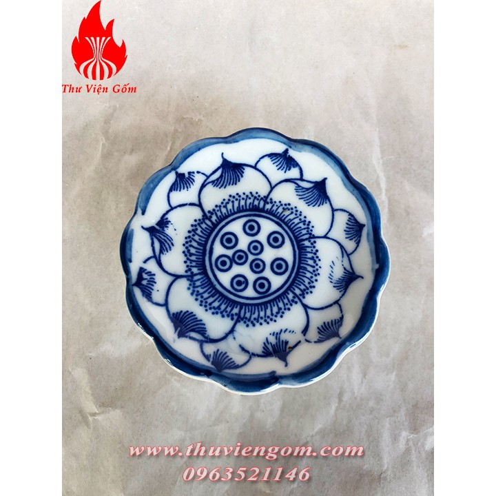 4 loại chân nến màu lam - Chân nến Bát Tràng