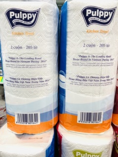 Combo 5 bịch Khăn Giấy Đa Năng Pulppy (2 Cuộn)