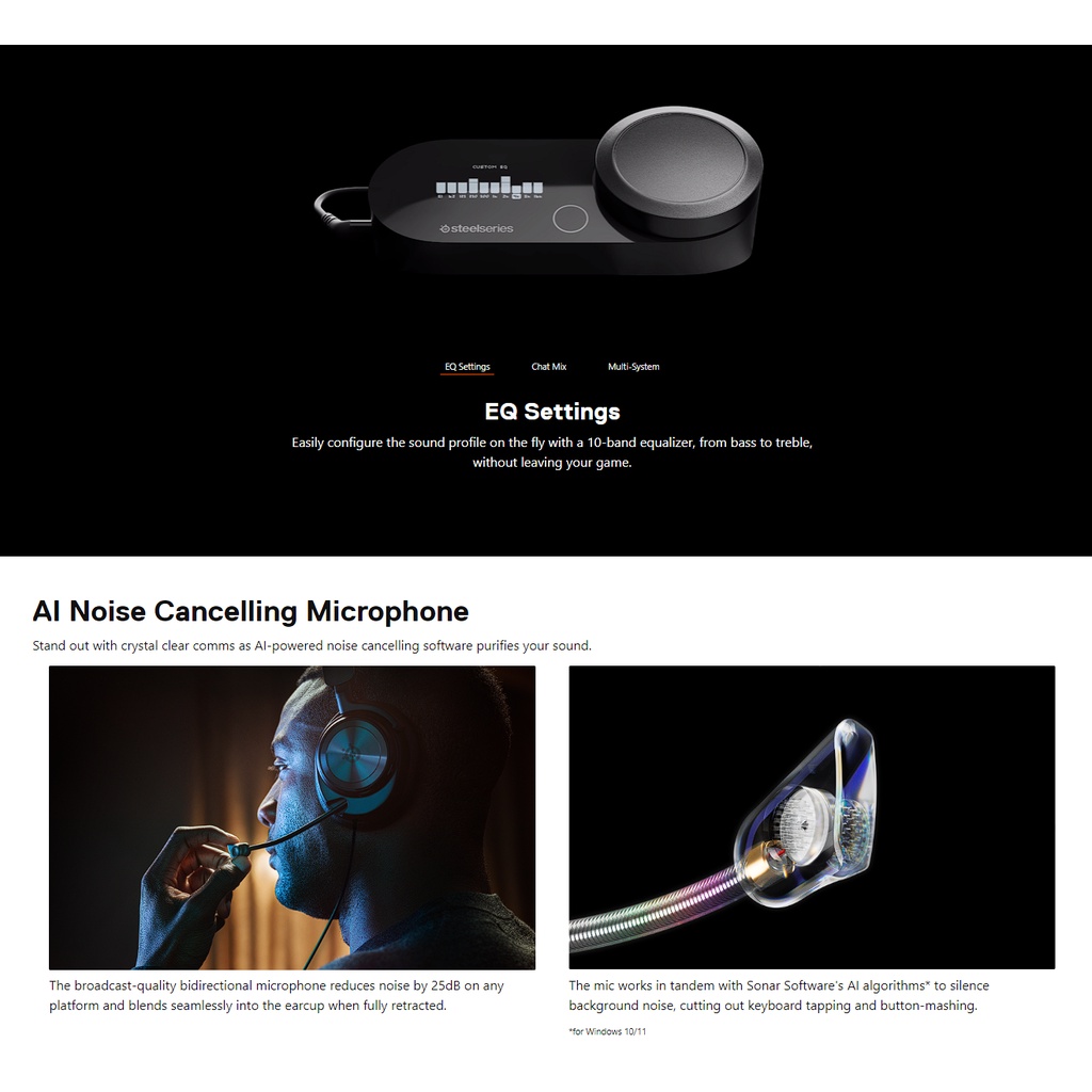 Tai nghe gaming Steelseries Arctis NOVA Pro (có dây) Multi system AMPLIFIER &amp; DAC